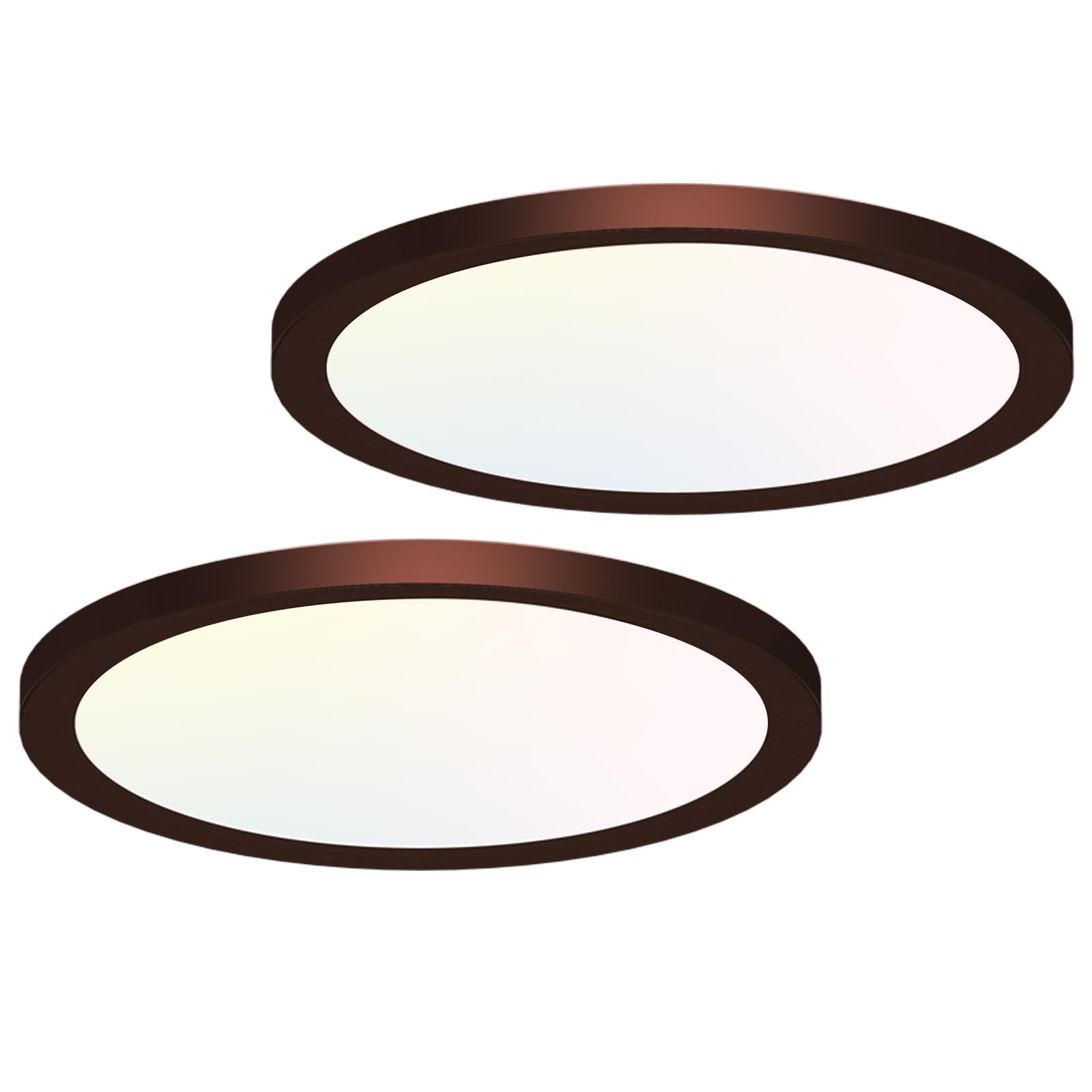 hepside 12Inch Flush Mount Light Fixture White, 28Watt, Dimmable & 3000K-4500K-6000K 3 Color Selectable Flush Ceiling Light Fixture 3200LM Low Profile Ceiling Light for Kitchen Bedroom Hallway Porch