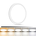 libtit 4Pack 7inch LED Flush Mount Ceiling Light, Dimmable & 5Color Temperatures (3000K-6500K), 15W Round Slim White Light Fixture for Closet Hallway Kitchen Bathroom Laundry