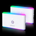 Motion Sensor Night Light 2-Pack, Cruise Approved Rechargeable Magnetic LED Nightlight, Warm & RGB Soft Dimmable, Wireless USB Auto Sensor Lights for Indoor Bedroom, Bathroom, Hallway, Stairs