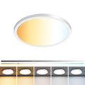 zemty 4Pack LED Flush Mount Ceiling Light, 12 Inch 24W Dimmable Round Ceiling Fixture, Black Low Profile Hardwired Ceiling Lamp for Bedroom, Kitchen, Hallway & Bathroom