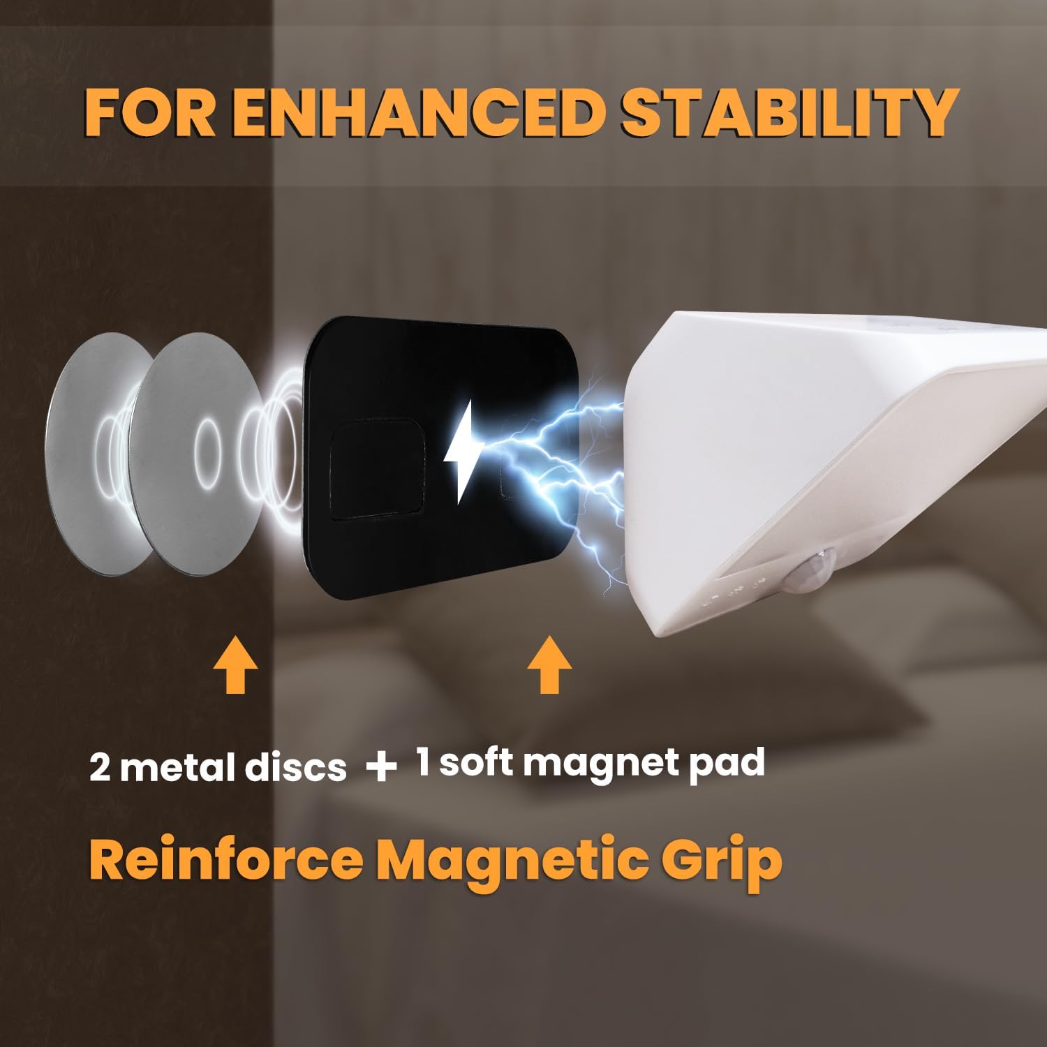 Motion Sensor Light Indoor Rechargeable, Battery Night Light 2000mAh, Motion Activated Night Lights Stick on 2 Pack, Dimmable Stair Lights for Bathroom, Hallway, Kitchen, Traveling, Cabinet, Keyhole