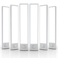 6 Pack Under Cabinet Lighting Wireless, 32 LED Rechargeable Battery Motion Sensor Light Indoor, Stick On Magnetic Closet Lights, Under Counter Lights for Kitchen, Stairs, White 8 in