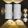 easuntec Motion Sensor Night Light, Night Lights Plug into Wall, Motion Sensor & Dusk to Dawn Sensor, 3 Light Modes, Dimmable Night Light for Bedroom Bathroom Hallway Stair (Black, 2 Pack)