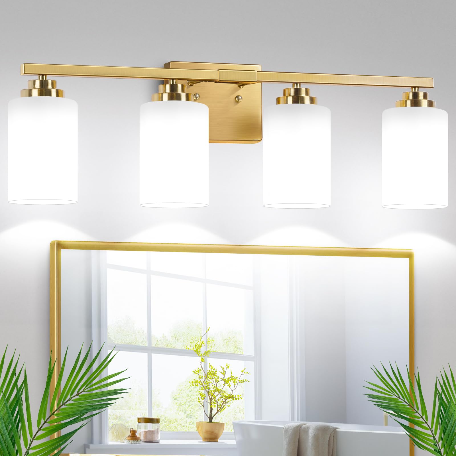 Set of 2 Wall Sconces for Bathroom, Modern Vanity Light Fixtures, Matte Black Wall Mount Lighting Lanterns, Farmhouse Wall Lights with Clear Glass Shade for Bedroom Living Room Mirror Hallway Kitchen